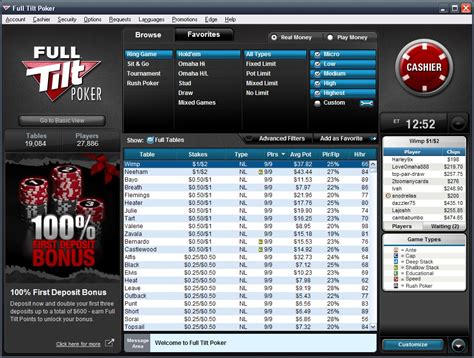 Telecharger full tilt poker When your Full Tilt poker free download has completed you are now set to continue to the next step which is the creation of your account